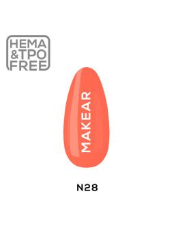 Makear Hibridinis nagų lakas 8ml-Neon 28