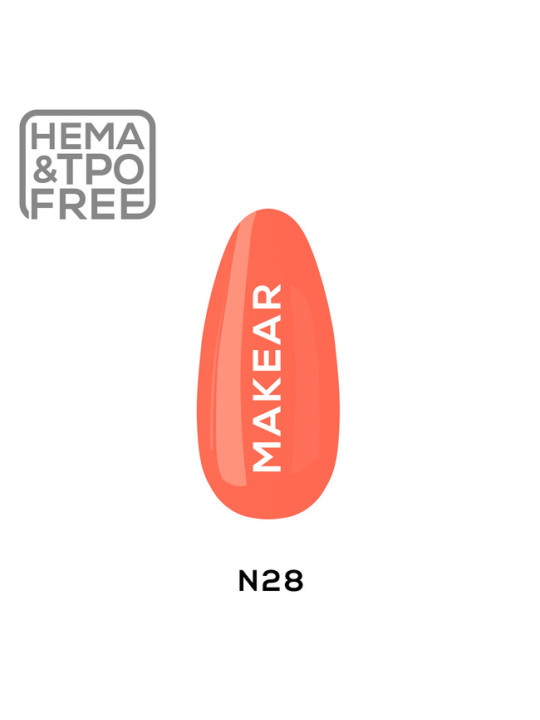 Makear Hibridinis nagų lakas 8ml-Neon 28