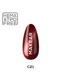 Makear Hybrid lak na nehty 8ml-Cat eye 21