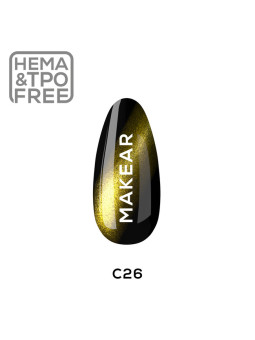 Makear Hybridní lak na nehty 8ml-Cat eye 26