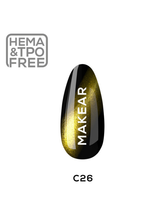 Makear Hybridní lak na nehty 8ml-Cat eye 26