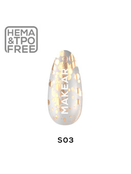 Makear Hybrid nail polish 8ml-Diamond S03