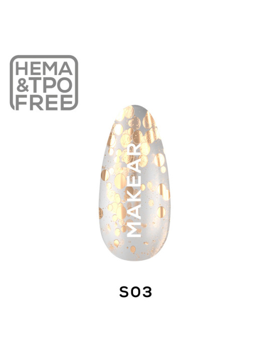 Makear Hybrid körömlakk 8ml-Diamond S03