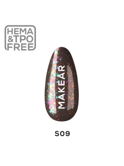 Makear Hybrid körömlakk 8ml-Diamond S09