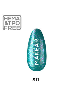 Makear Hybrid nagų lakas 8ml-Diamond S11