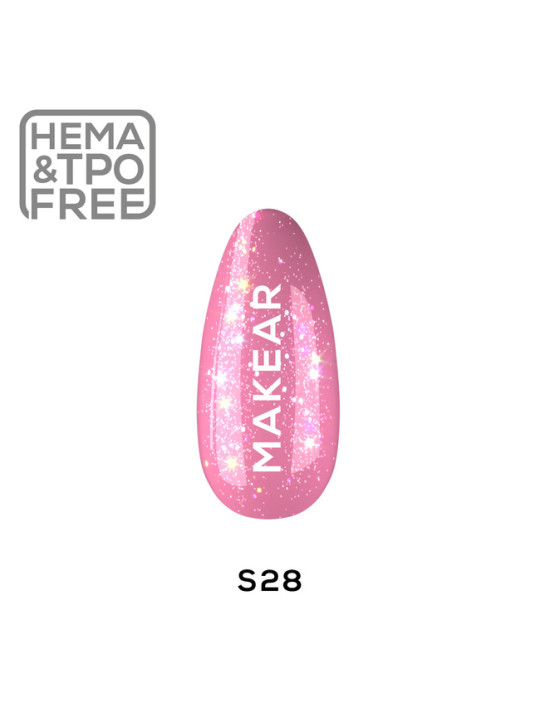 Makear Hybrid nail polish 8ml-Diamond S28