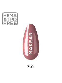 Makear Hybrid nagų lakas 8ml-Glamur 710