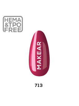 Makear Hybrid nagų lakas 8ml-Glamur 713