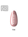 Makear Hybrid nagų lakas 8ml-Glamur 714