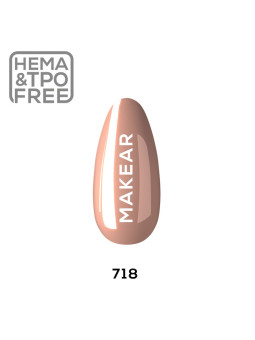 Makear Hybrid nagų lakas 8ml-Glamur 718