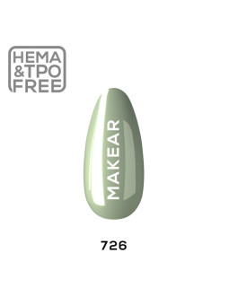 Makear Hybrid nail polish 8ml-Glamur 726