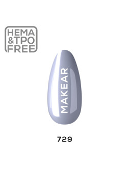 Makear Hybrid nagų lakas 8ml-Glamur 729