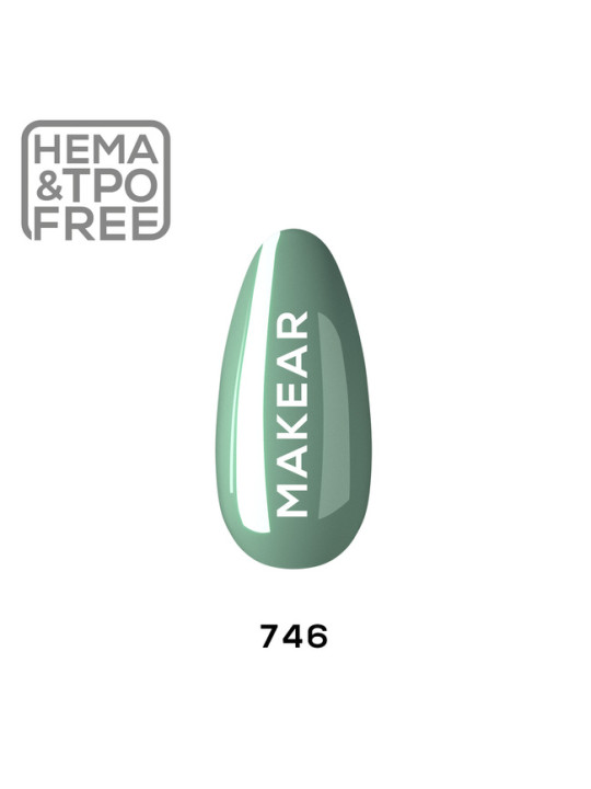 Makear Hybrid nagų lakas 8ml-Glamur 746