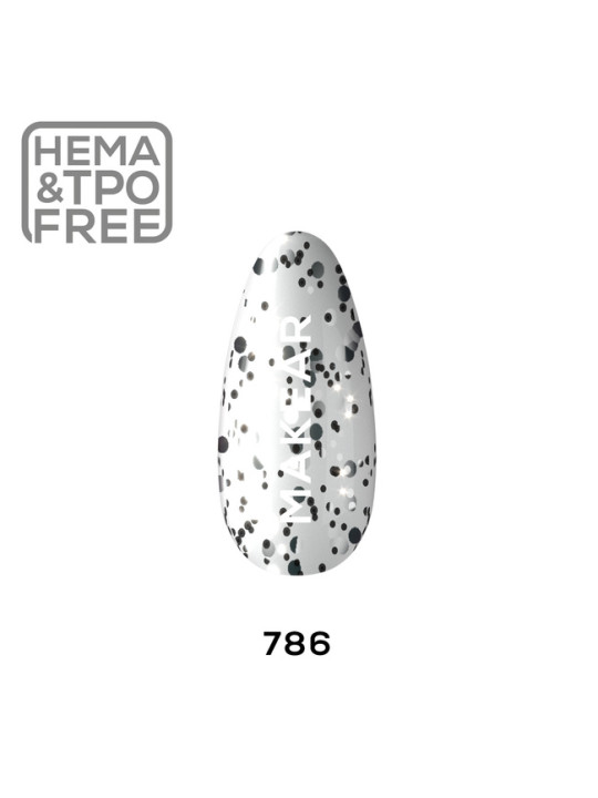 Makear hibrid körömlakk 8ml-Glamur 786