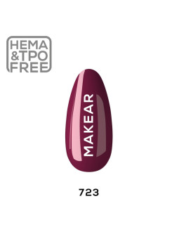 Makear Hybrid nagų lakas 8ml-Glamur 723