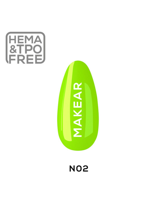 Makear hibrid körömlakk 8ml-Neon 02