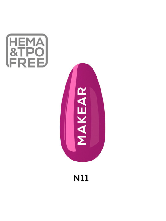 Makear Hibridinis nagų lakas 8ml-Neon 11