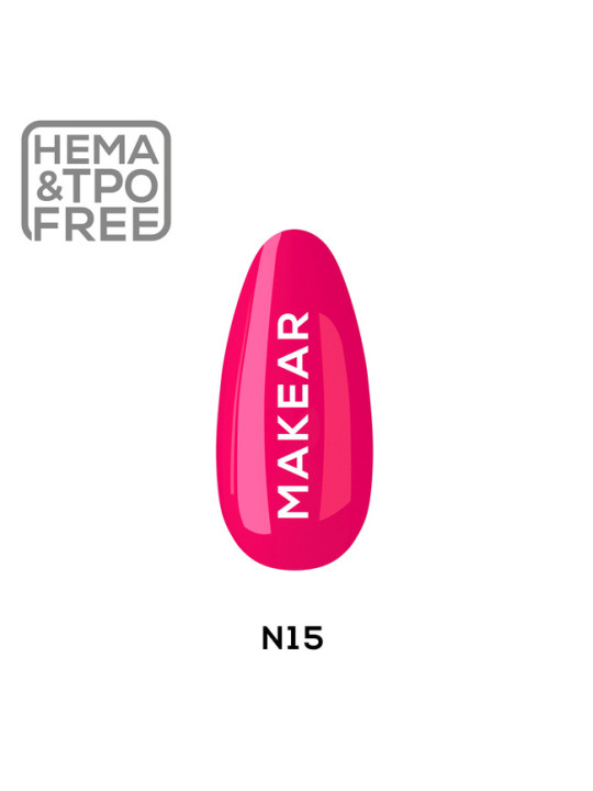 Makear Hibridinis nagų lakas 8ml-Neon 15