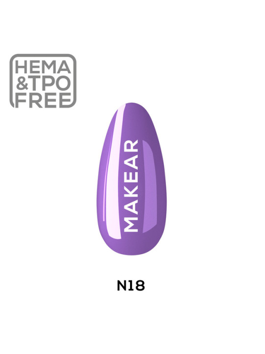 Makear Hibridinis nagų lakas 8ml-Neon 18