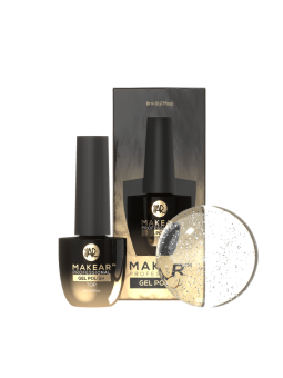 Makear Top No Wipe Silver 8 ml - Ezüstszemcsés diszperziós réteg nélküli befejező felső