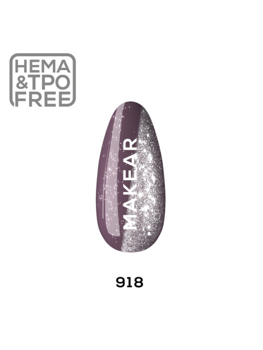 Makear Hybrid nagų lakas 8ml Moonlight Disco Cuba Libre 918