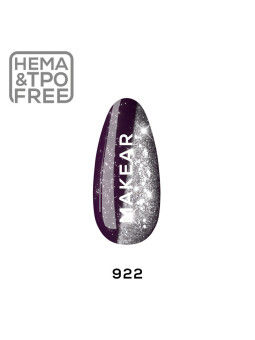 Makear Hybrid nail polish 8ml Moonlight Disco Black Widnow 922