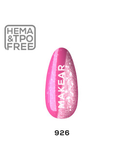 Makear Hybrid nagų lakas 8ml Moonlight Disco Shot Pink 926