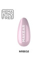 Makear Rubber Base Nude 8 ml - Kauczukowa Baza NRB02 French Pink