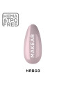 Makear Rubber Base Nude 8 ml - Kauczukowa Baza NRB03 Pudding Pink