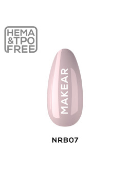 Makear Rubber Base Nude 8 ml - Kauczukowa Baza NRB07 Warm Beige