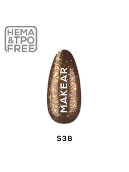 Makear Bling Me Up hybrid varnish - Diamond S38