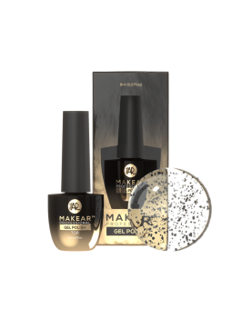 Makear Top Dots Black 8 ml (nicht abwischen) - Abschlussoberteil ohne Dispersionsschicht