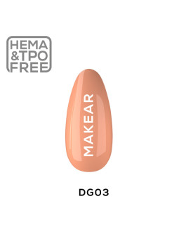 Makear Sweet&Tasty French Orange hibrid körömlakk DG03 - 5ml