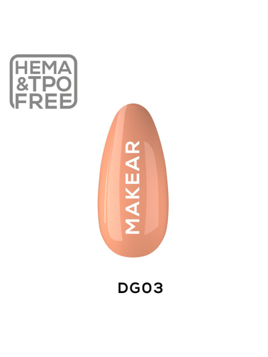 Makear Sweet&Tasty French Orange hybrid nail polish DG03 - 5ml