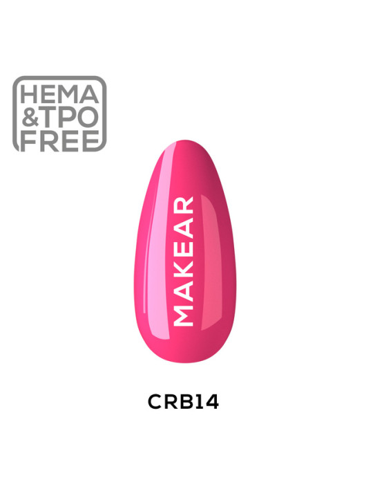 Makear Rubber Base Juicy Pop Pink - кольорова гумова основа CRB14