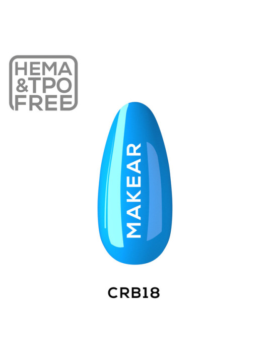 Makear Rubber Base Juicy Lagoon Blue - барвиста гумова основа CRB18