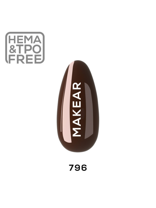 Makear Hybrid nagų lakas 8ml -Je taime 796