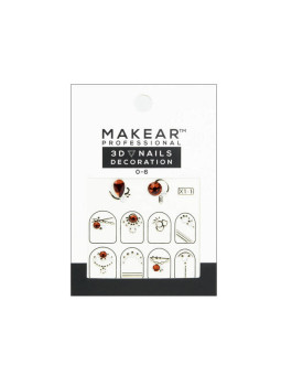 Makear 3D Nails Decoration 06 - Nagelsticker mit Strasssteinen