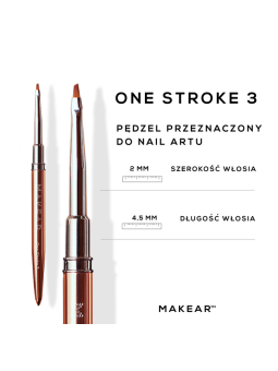 Makear Pędzel One Stroke 3