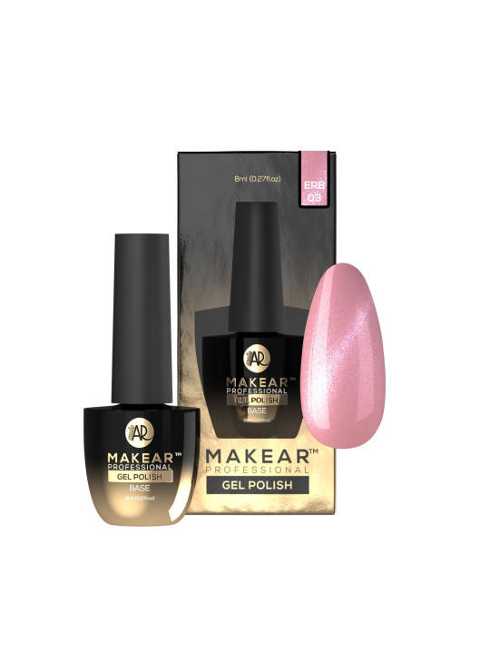 Makear Cat Eye Rubber Base 8 ml - Rubber Base ERB03 Darling