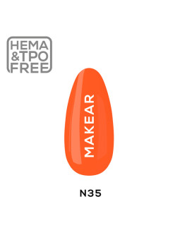 Makear Hybrid lak na nehty 8ml-Neon N35