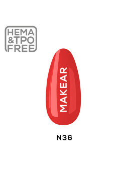 Makear Hybrid nagų lakas 8ml-Neon N36