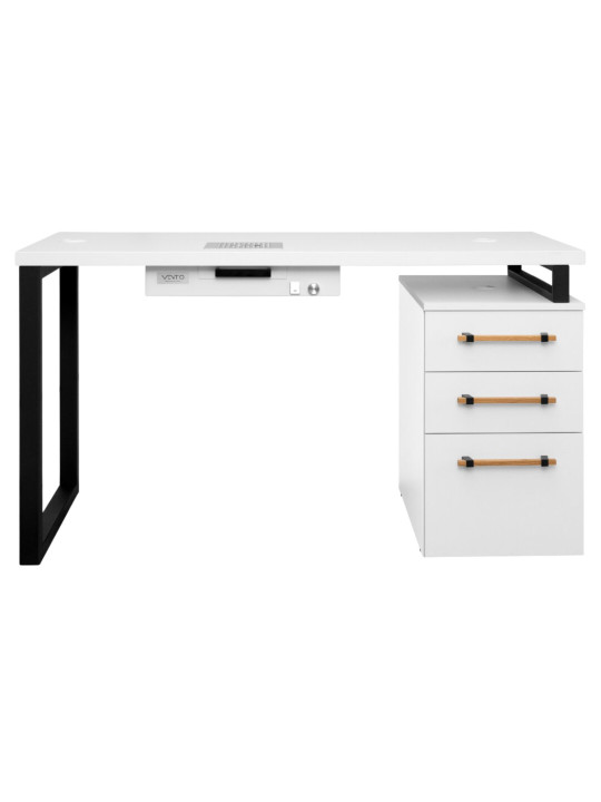 VENTO PRO Manicure Moderno 5 Desk White Top With Absorber і дерев'яними ручками