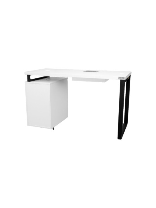 VENTO PRO Manicure Moderno 5 Desk White Top With Absorber and wooden handles