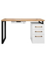 VENTO PRO Manicure Moderno 6 Desk Wooden Top With Absorber and Wooden Handles