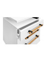 VENTO PRO Manicure Moderno Duo 5 Desk White Top With Absorber and Wooden Handles