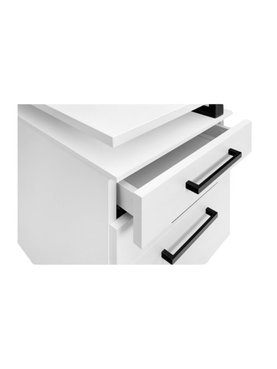 VENTO PRO Manikúra Moderno Duo 4 Desk White Top s absorbérem a černými držadly