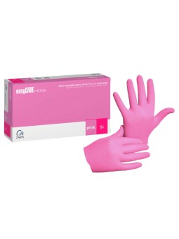 Nitrile gloves Zarys easyCARE Disposable pink size S 100 pcs