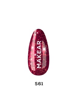 Гібридний лак Makear Diamond 8 мл - Cherry Star S61