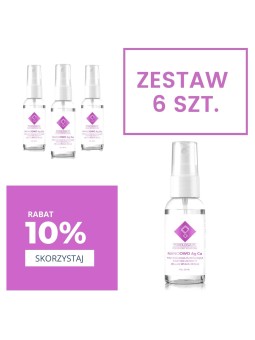 NanoOWO Ag Cu - Preparat eliminujący przykre zapachy 30 ml Zestaw 6 sztuk